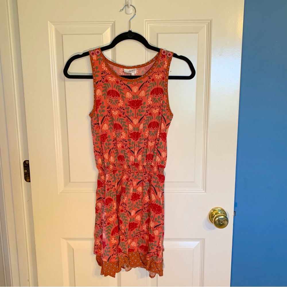 Matilda Jane girls’ size 14 floral soft orange autumn flowy dress